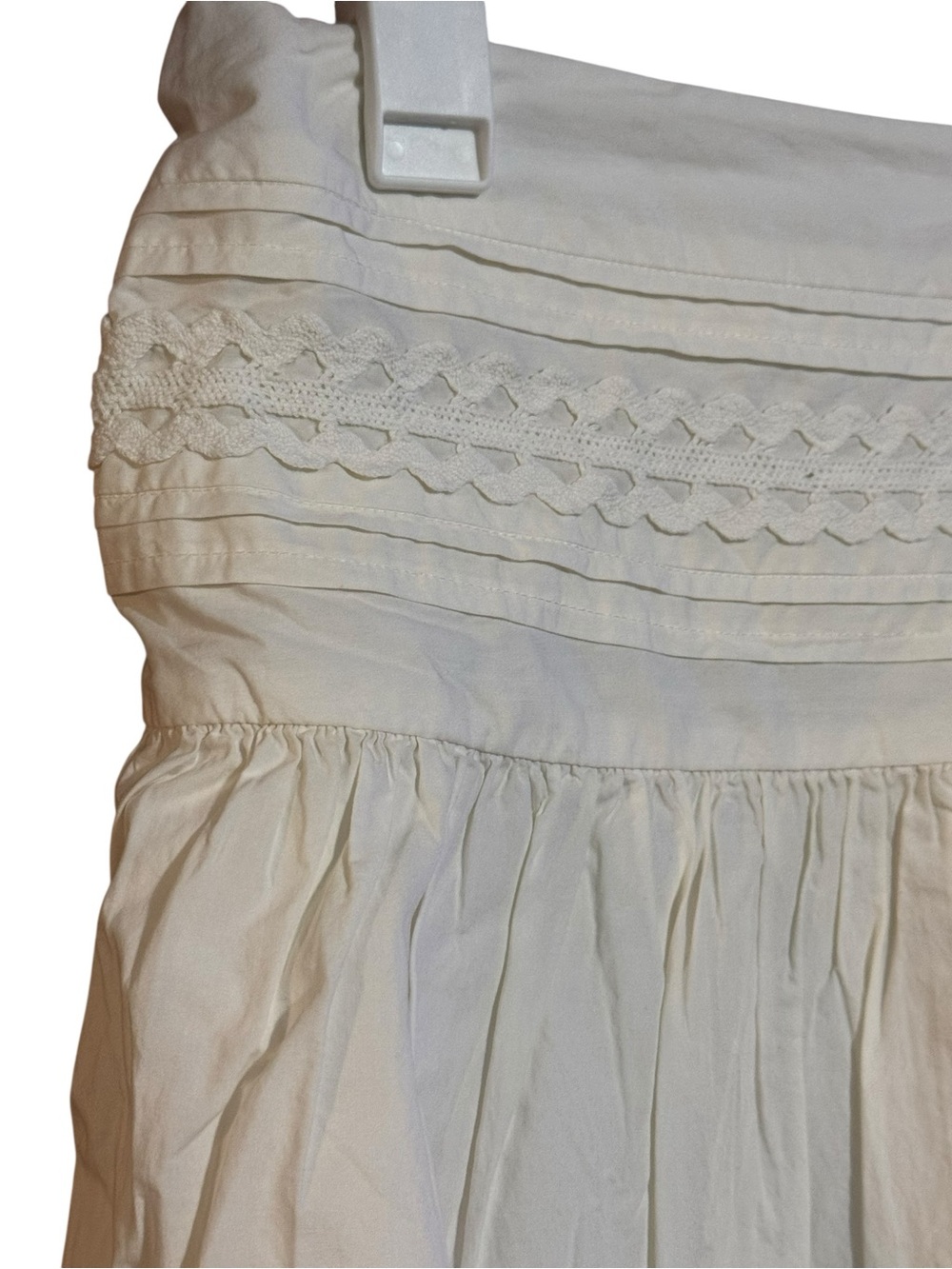 A New Day Eyelet Boho Midi Skirt In Cream NWT - Picture 5 of 15
